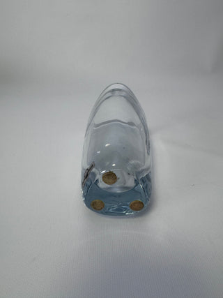 Vintage Strömbergshyttan Swedish Art Glass Triangular Vase, 6.5"
