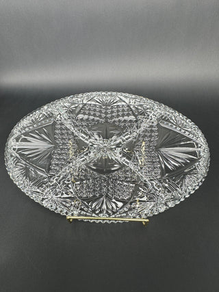 Vintage Libbey Glass Divided Serving Dish 11” | Clarion Pattern Clear Crystal Relish Tray 🍽️✨