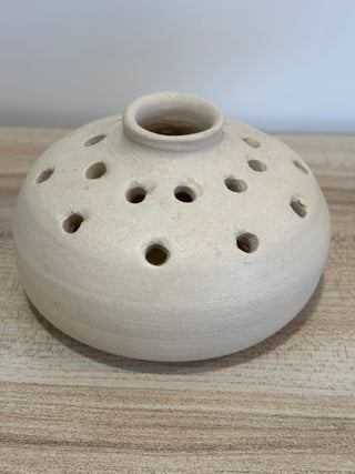Natural ceramic flower frog