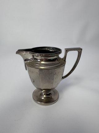 Vintage Universal Silverplate Footed Creamer Pitcher, Art Deco Style