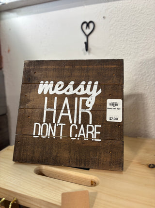 Messy Hair Sign