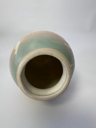 Vintage Southwestern Etched Pottery Vase, Mesa Canyon Design, Signed