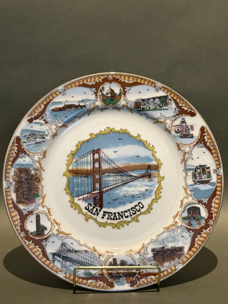 Vintage San Francisco California Multi-Scene Souvenir Collector Plate 🌉✨