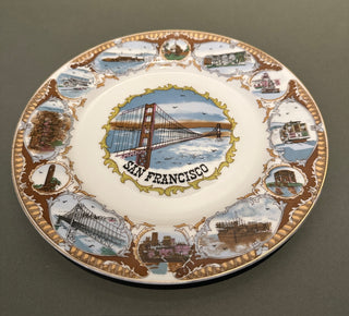 Vintage San Francisco California Multi-Scene Souvenir Collector Plate 🌉✨