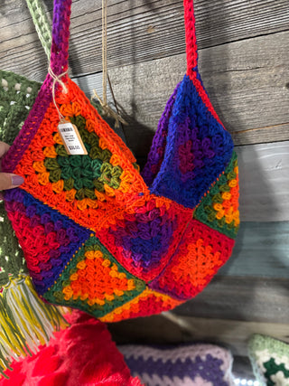 Neon Large Tote Granny Square