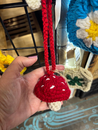 Crochet Large Mushroom Bag Charm