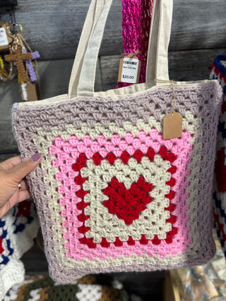 Square Crochet Tote