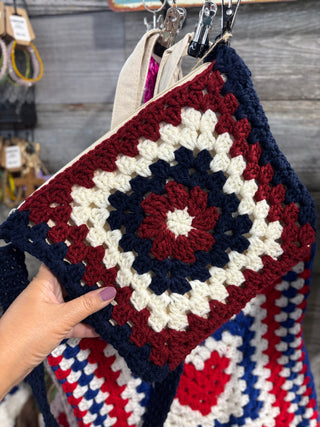 Crochet Patriotic Purse