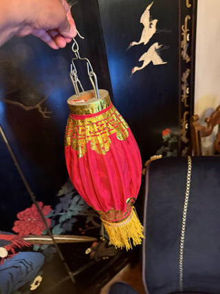 Vintage asian silk lantern