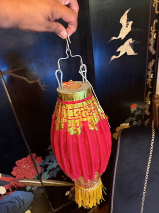 Vintage asian silk lantern
