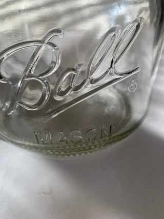 64oz Mason Jar wide mouth w/lid