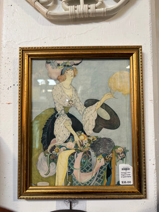 Vintage 1917 Vogue  Cover w/ gold frame