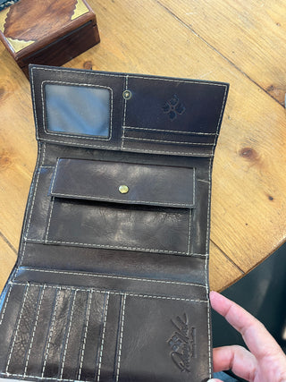 Patricia Nash Trifold Leather Wallet