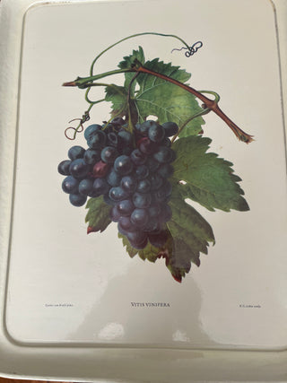 WOOD LAQUER BOTANICAL GRAPE TRAY