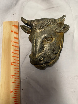 #94 VTG Brass Ted Arnold MCM Bull Head