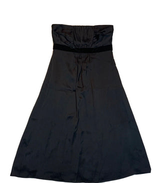 NWT Banana Republic Black Strapless Dress 100% Silk