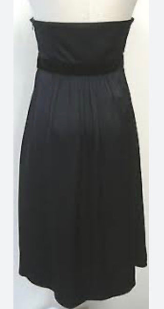 NWT Banana Republic Black Strapless Dress 100% Silk