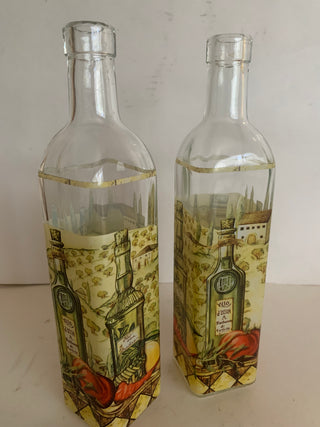 Oil/vinegar bottle set/2