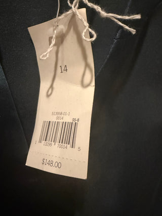 NWT Banana Republic Dark Navy Blue Dress Women's Size 14