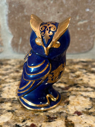 Vintage Franklin Mint Owl Figurine