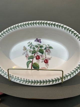 Portmeirion Botanic Garden 11.25” Oval Baking Dish Fuchsia Magellanica
