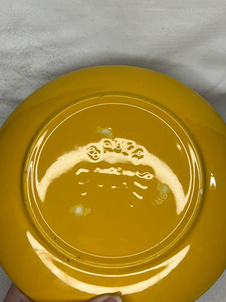 Yellow Ringware Bauer  Plate 8"