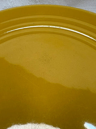 Yellow Ringware Bauer  Plate 8"