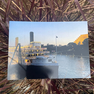 Old Sac Boat Front Postcard RV