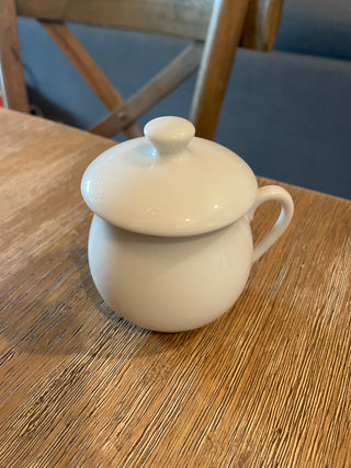 Pot de Creme with lid - White