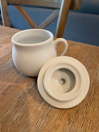 Pot de Creme with lid - White