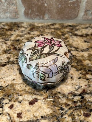 Vintage Floral Trinket Box