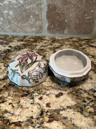 Vintage Floral Trinket Box