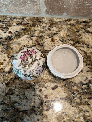 Vintage Floral Trinket Box