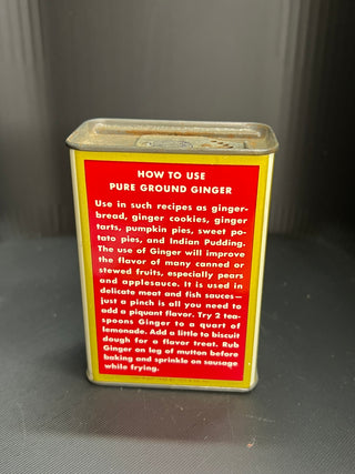 Schilling Pure Jamaica Ground Ginger Spice Tin (Unopened)