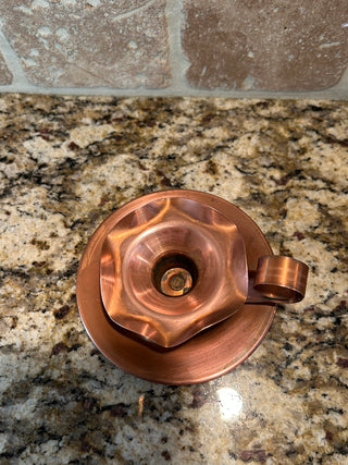 Vintage Copper Candlestick  Holder