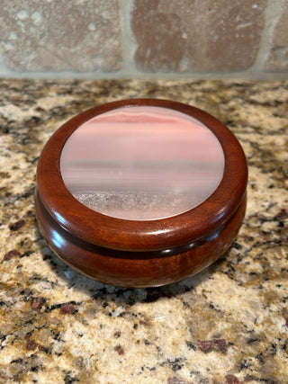 Agate and Wood Trinket Box    MTS