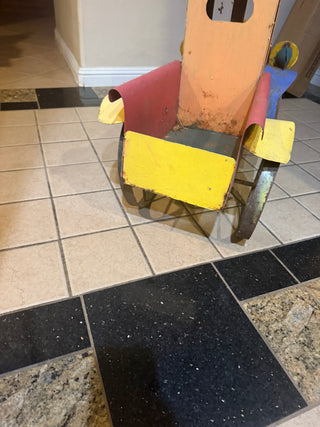 Recycle Large Metal Truck 26" L X 15" W X 18" T