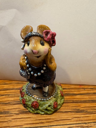 Wee Forest Folk "Zelda" mouse, M-175 in flapper dress