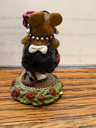 Wee Forest Folk "Zelda" mouse, M-175 in flapper dress
