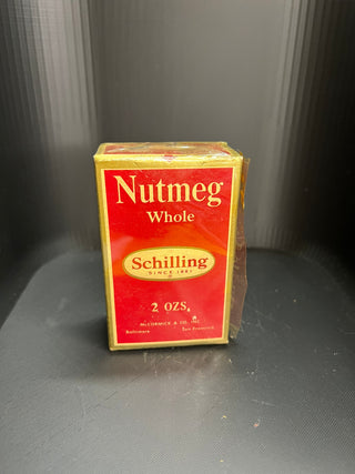 Schilling Nutmeg Spice Box with original cellophane, 2oz