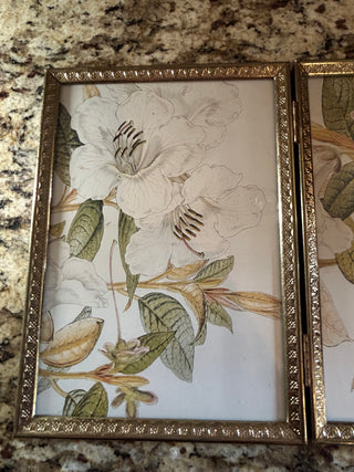 Vintage Bi-Fold Gold Frame, 5”x7”