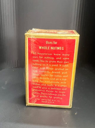 Schilling Nutmeg Spice Box with original cellophane, 2oz