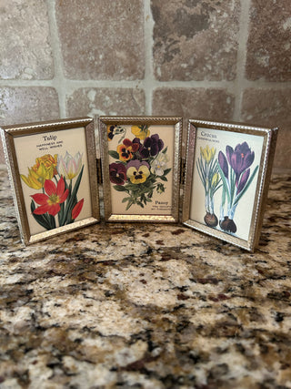 Vintage Tri-Fold Frame