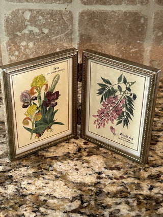 Vintage Bi-Fold Frame, 3.25”x4.75”
