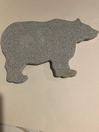 Bear shaped Corian cutting board 14x10