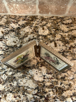 Vintage Bi-Fold Frame, 3.25”x4.75”