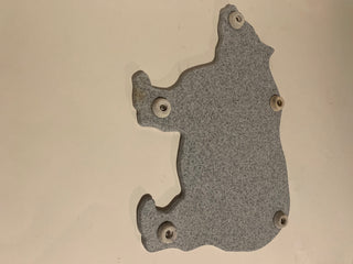 Bear shaped Corian cutting board 14x10