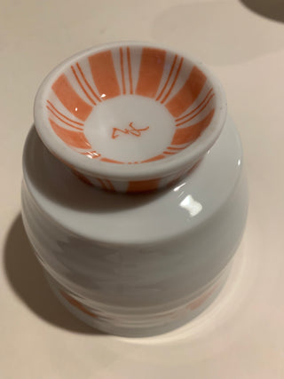 Japanese pedestal porcelain teacup set/3