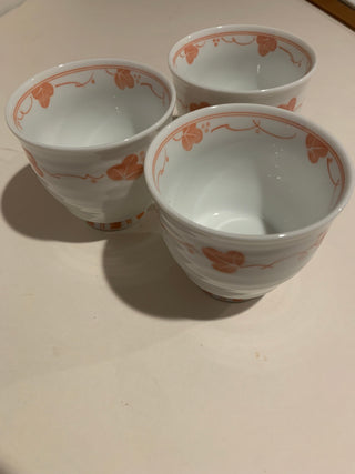 Japanese pedestal porcelain teacup set/3