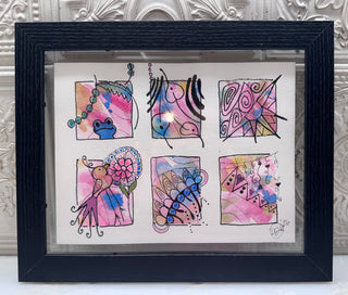 pink ink and watercolor djs designs